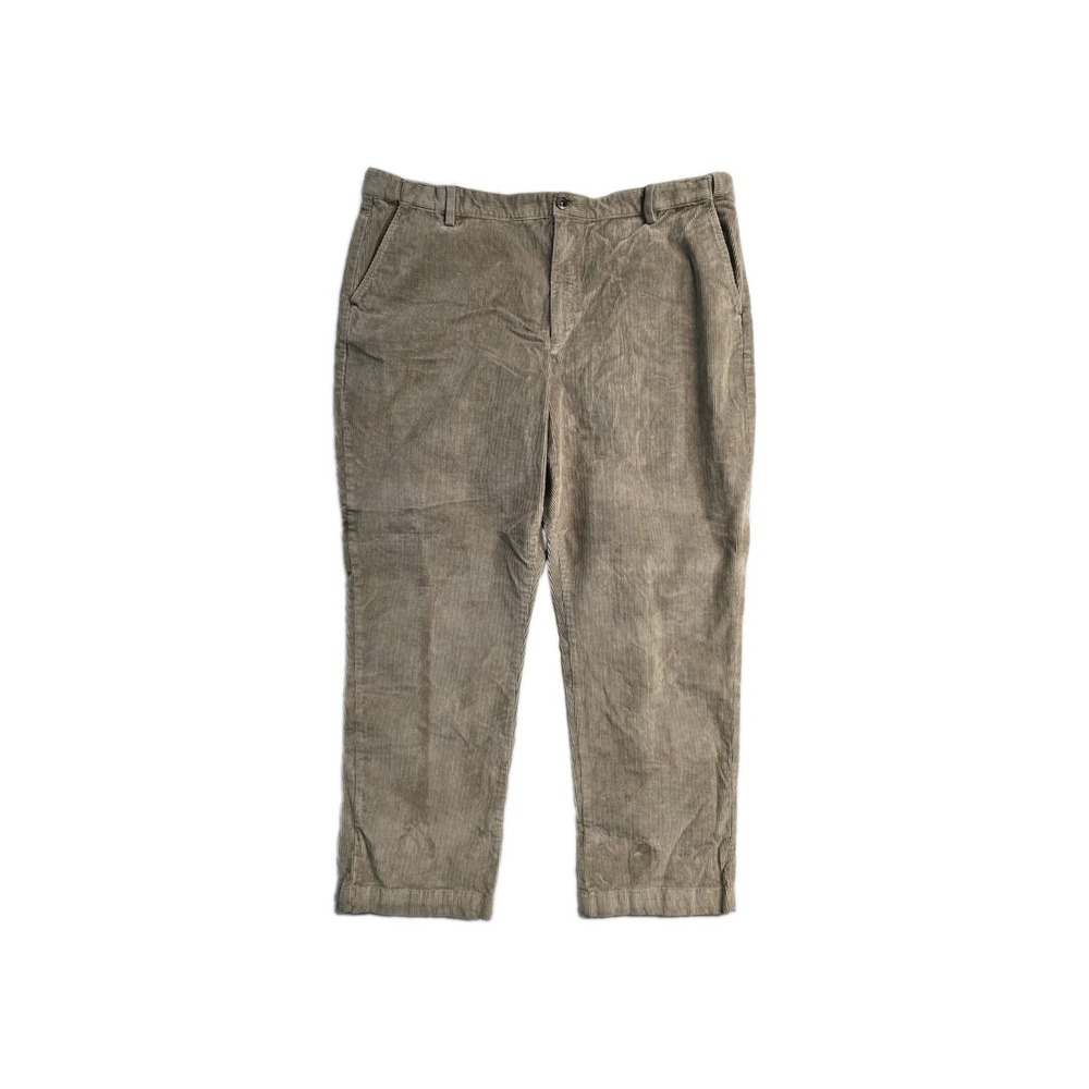 L.L. BEAN Men's Comfort Waist Curdoroy Pants Light Brown 46x32